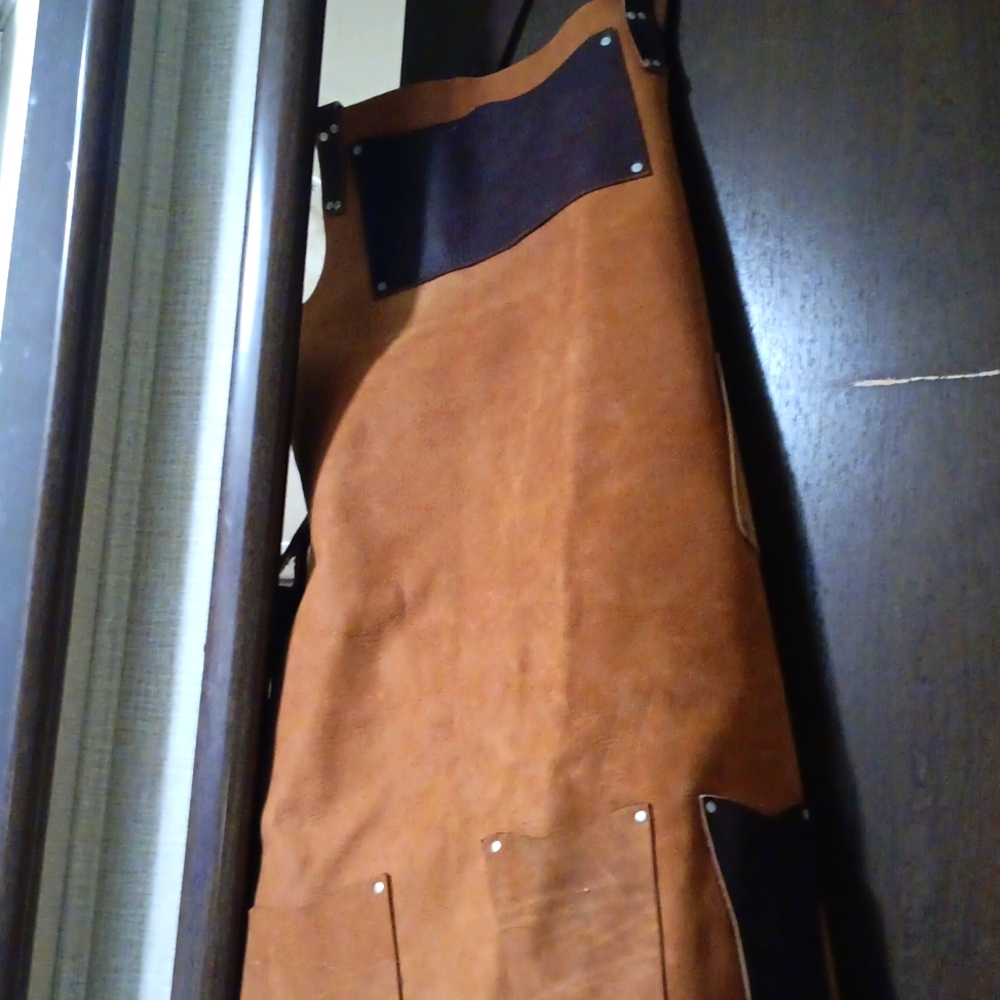 Leather aprons.